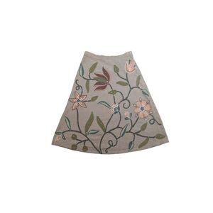 Pura Vida corduroy embroidered skirt size 2